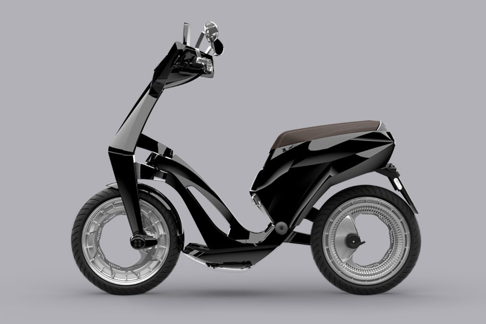 Ujet E-Scooter klappbar und mit Orbitalrädern