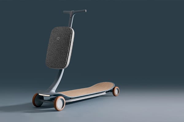 Innovativer Elektroroller Pal mit künstlicher Intelligenz