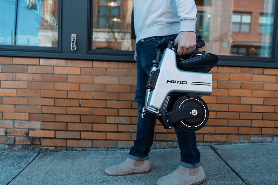 HiMo: Faltbares E-Bike passt in den Rucksack