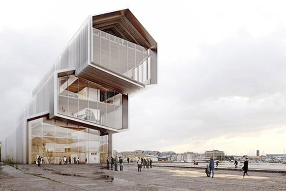 Glänzend gedacht. Saint-Malo`s maritimes historisches Museum am Hafen