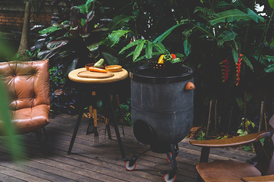 Noori ist Grill-, Pizzaofen und Feuerstelle in einem