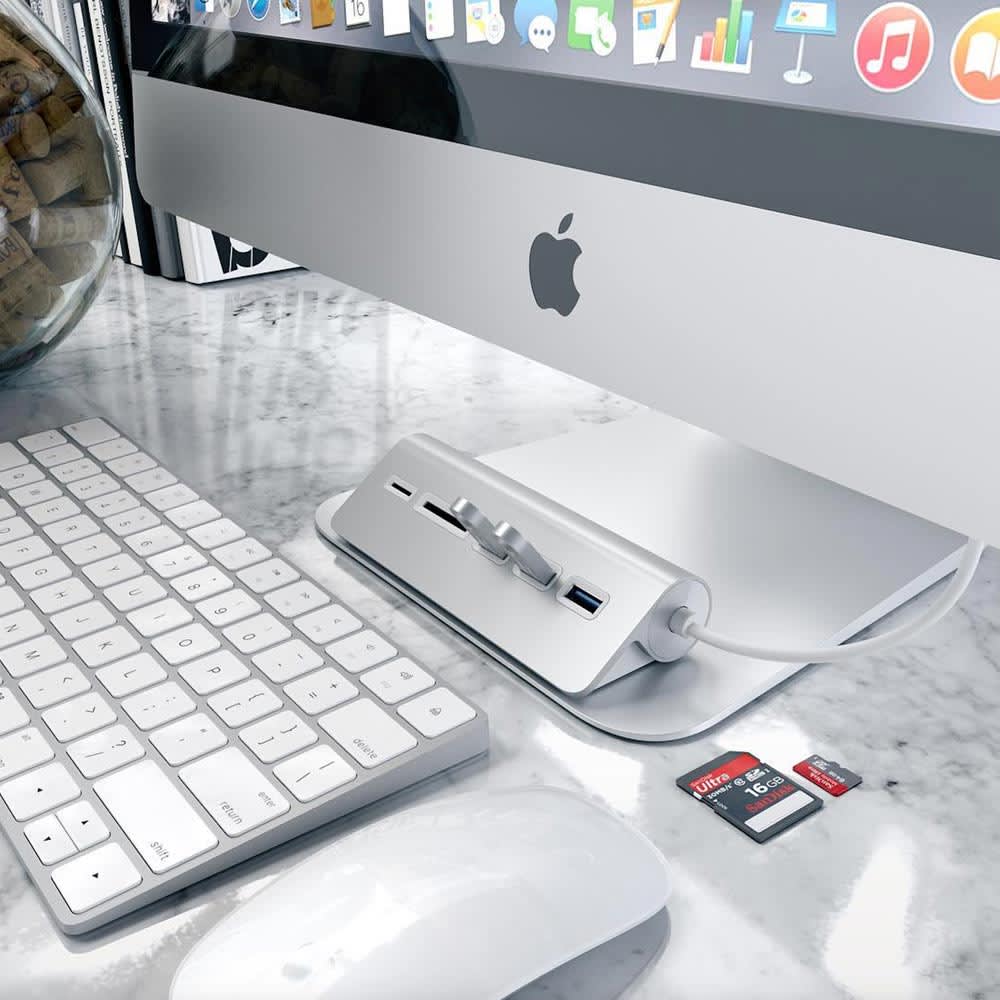 Satechi USB Hub 4-Fach Aluminium