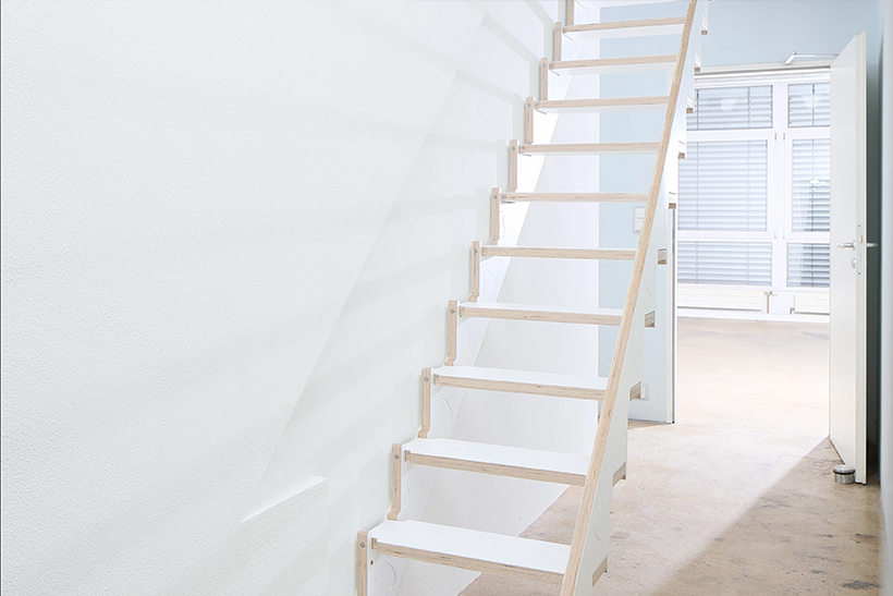 Klapster – endlich eine designorientierte Klapptreppe für optimale Raumnutzung