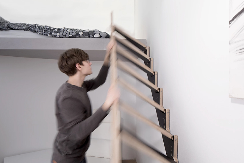 Klapster – endlich eine designorientierte Klapptreppe für optimale Raumnutzung