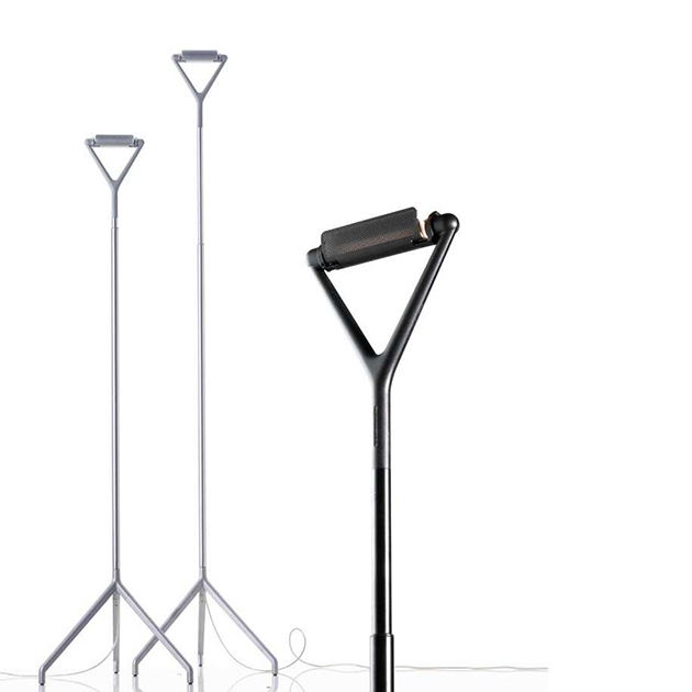 Lola Stehleuchte mit Teleskopgestell von Luceplan. Ein Klassiker für unterschiedliche Beleuchtung