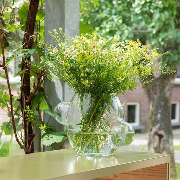 Weltevree – Local Habitat Glas-Vase mit Lupen-Effekt für Insekten und Pflanzen