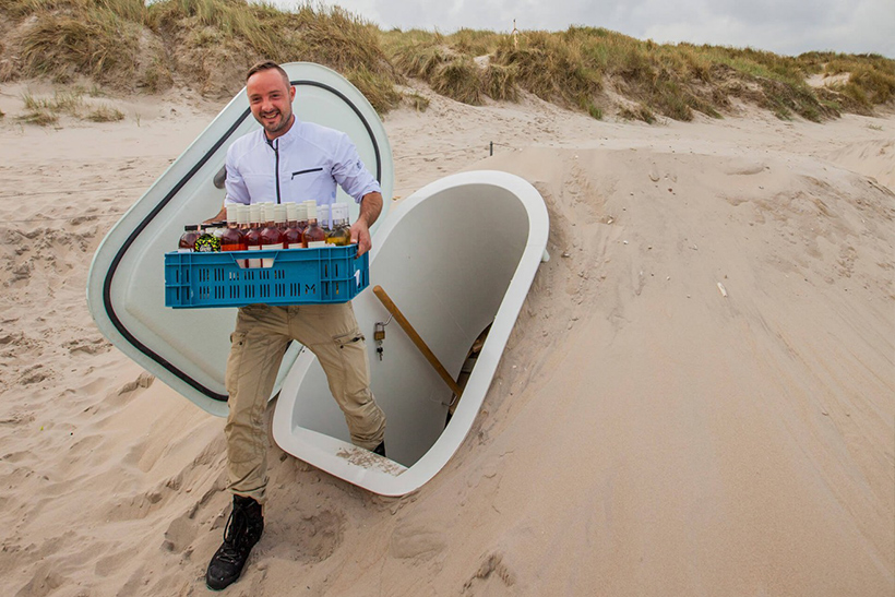 Floris Schoonderbeek get back to the roots! „Groundfridge“ natürlich gekühlter Kühlschrank für nachhaltige Lebensmittel- und Weinlagerung
