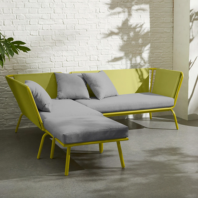 Hippes Tice Garten-Balkon-Ecksofa für 4-6 Personen