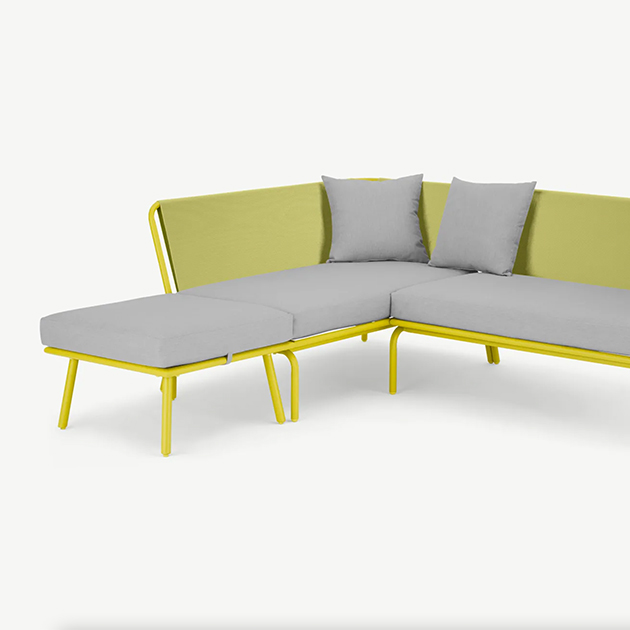 Hippes Tice Garten-Balkon-Ecksofa für 4-6 Personen