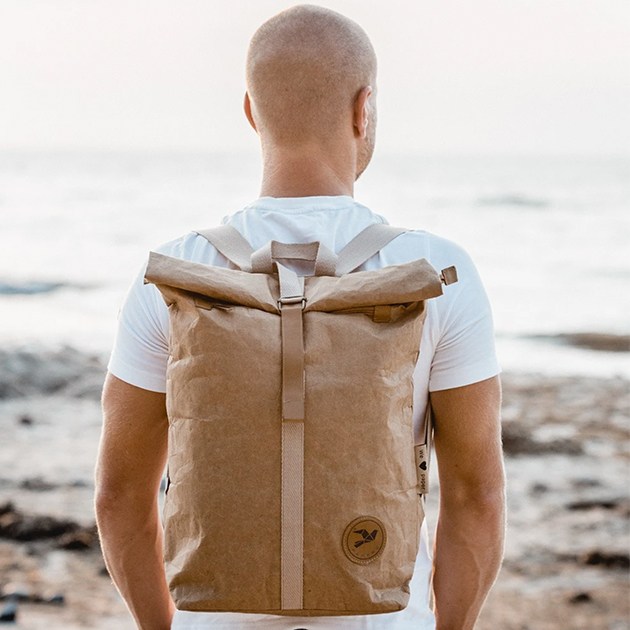 Nachhaltiger unisex Cougar Rucksack aus reiß- und wasserfestem Papier von Papero