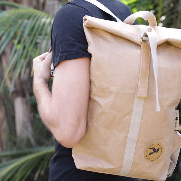 Nachhaltiger unisex Cougar Rucksack aus reiß- und wasserfestem Papier von Papero