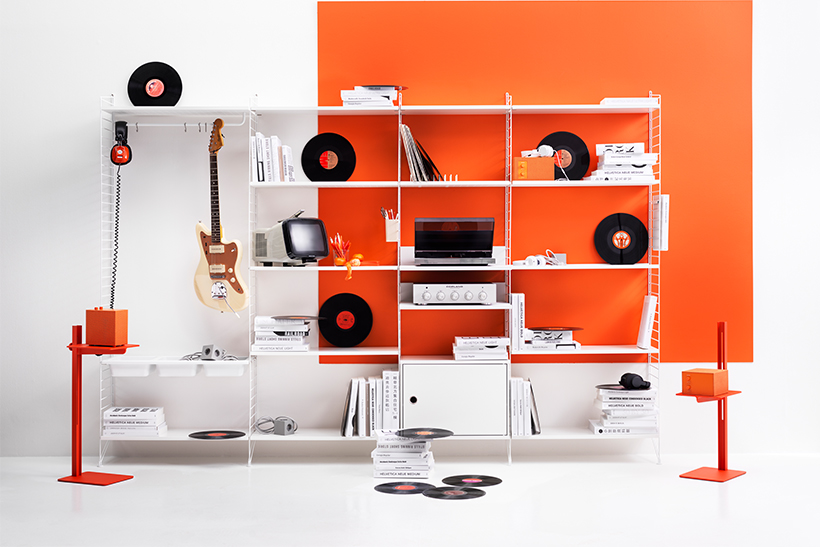 String Regalsystem – individuell konfigurierbar für Inn- und Outdoor