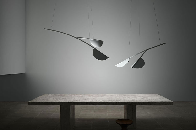 Almendra Leuchten von Patricia Urquiola für Flos – sind wie geöffnete Mandelschalen, die beeindruckend beleuchten