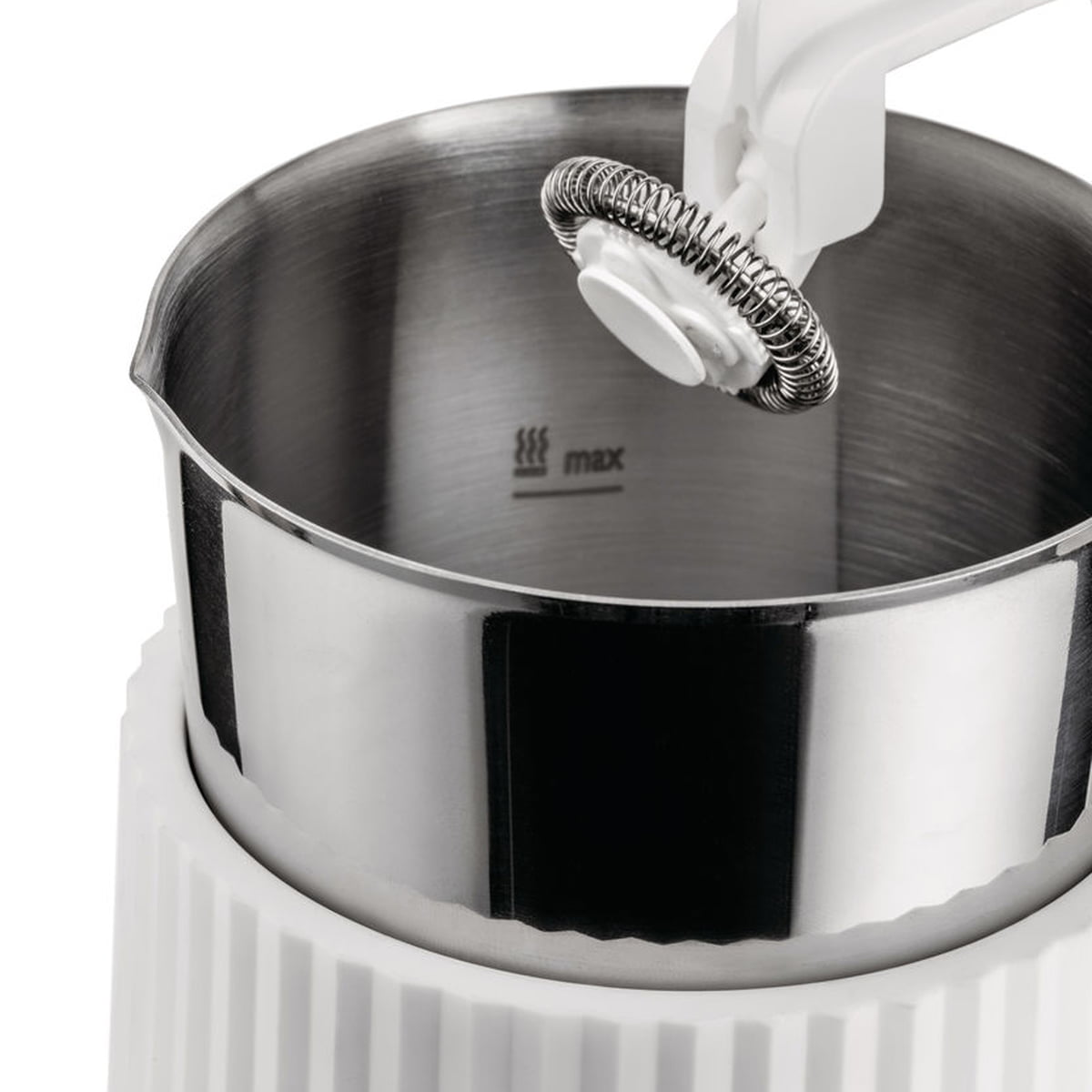 Milchaufschäumer Plissé in Faltoptik von Alessi