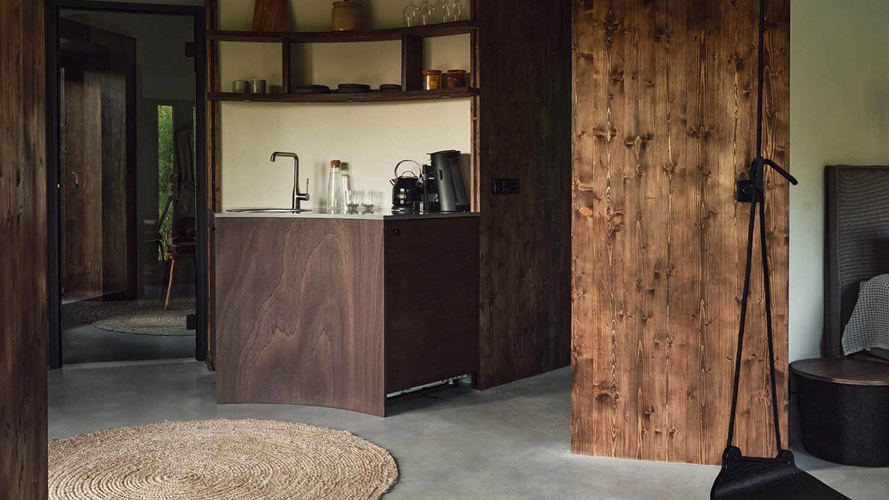 Grüne Oase im Maidla Nature Resort. Die Villa Poku ist Estlands entspannteste Naturvilla