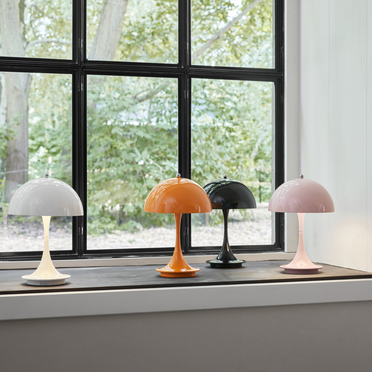 Phantella – mobile LED-Tischleuchte mit Akku von Verner Panton