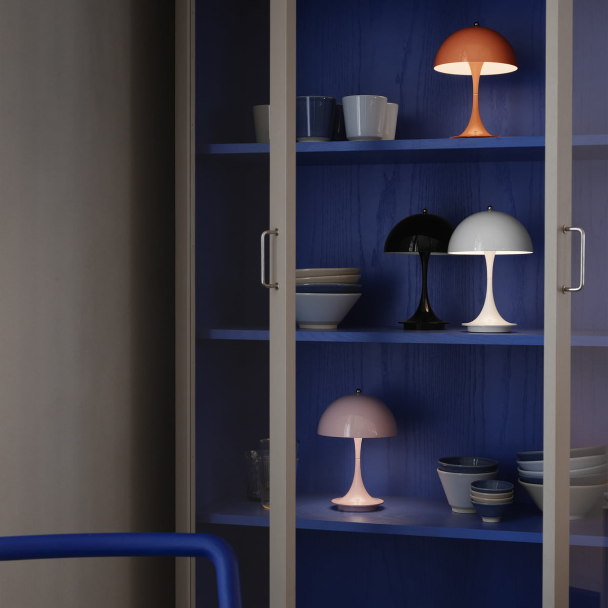 Phantella – mobile LED-Tischleuchte mit Akku von Verner Panton