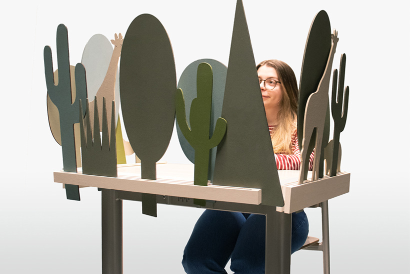 Forest – eine spielerische Schreibtischtrennwand für Schüler mit Konzentrationsdefizit