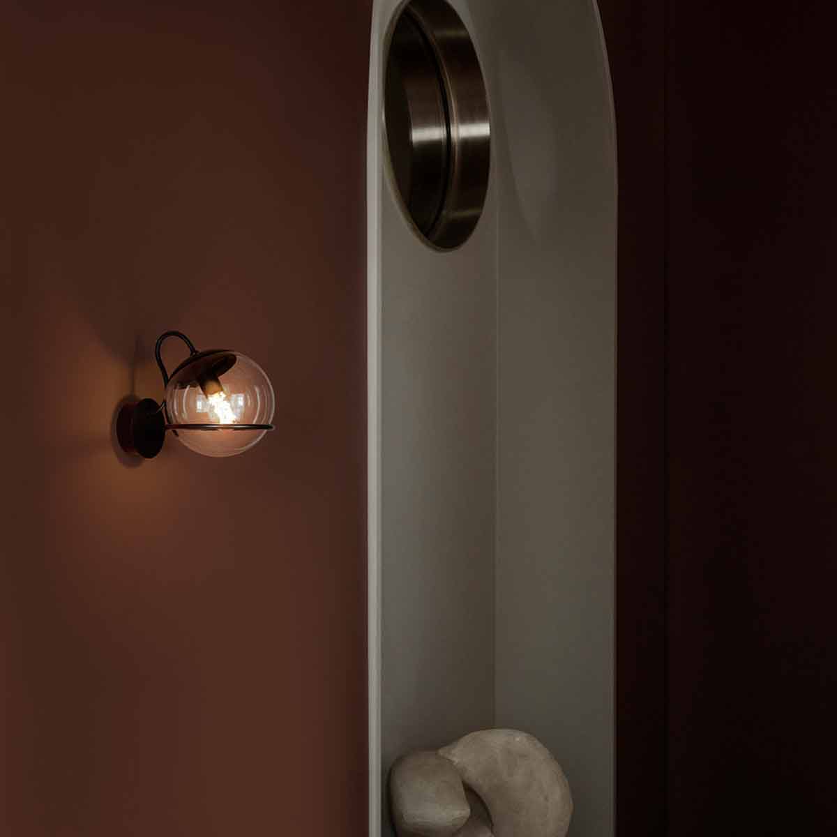 Licht des Mond eingefangen – Le Sfere Wandleuchte 237/1 von Astep