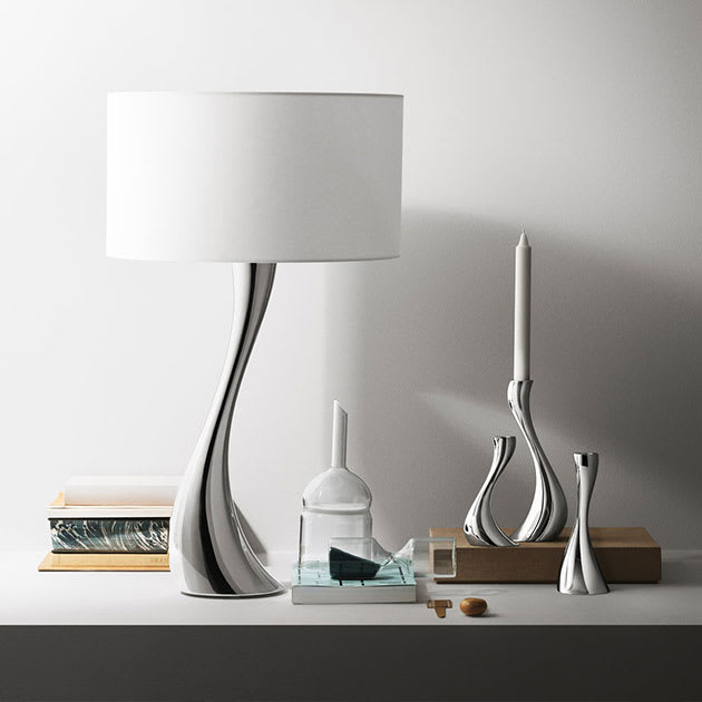 Elegante Cobra Tischleuchte von Georg Jensen