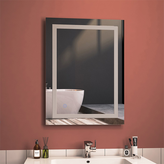 Multifunktionaler EMKE-LED Badspiegel mit Touch-Beleuchtung für die Wand