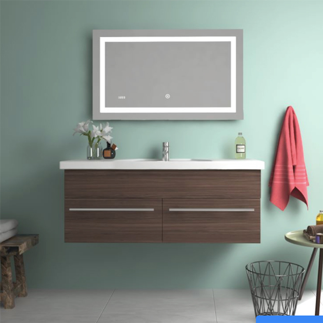 Multifunktionaler EMKE-LED Badspiegel mit Touch-Beleuchtung für die Wand