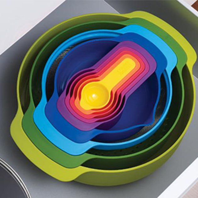 Nest 9 Plus von Joseph Joseph – 9-teiliges Speisevorbereitungs-Set