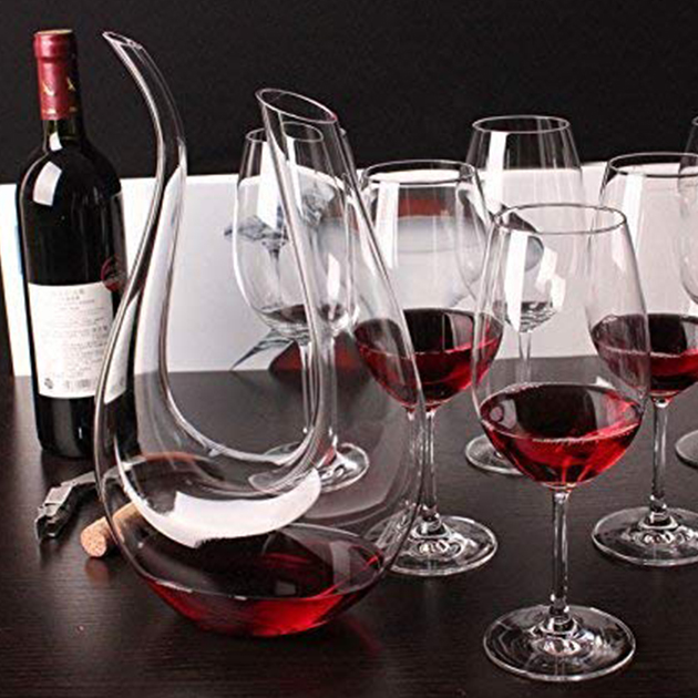 Wein Dekantierer 1200ml aus Kristallglas