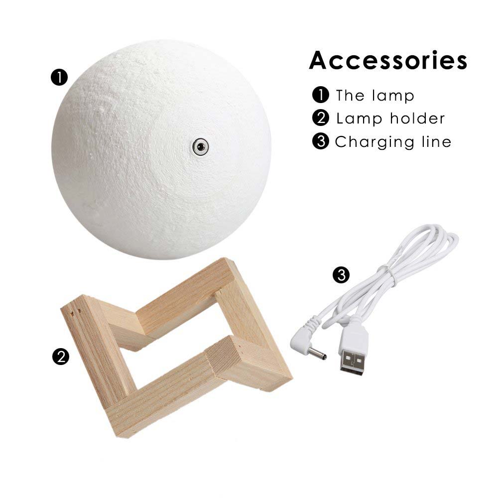 Das gefallene Mondlicht, die 3D Mondlampe