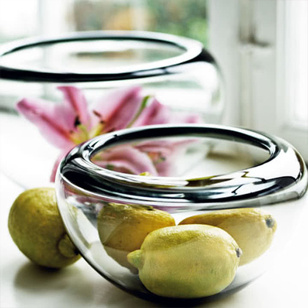 Individuelle und zeitlose Provence Glasschale von Holmegaard
