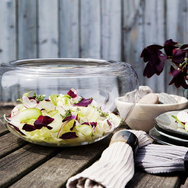 Individuelle und zeitlose Provence Glasschale von Holmegaard