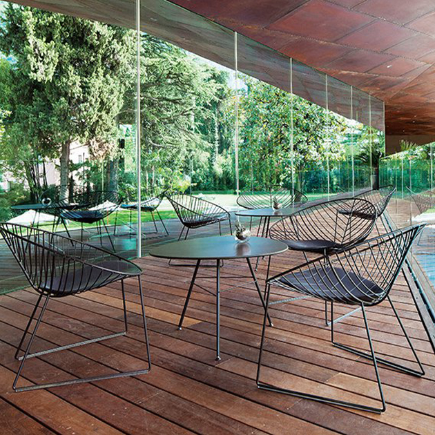 Leaf Lounge Sessel von Arper für Innen- und Außenbereich