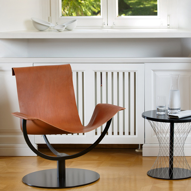 Filigraner Arch Chair von favius -außergewöhnlicher Ledersessel designed by Martin Hirth