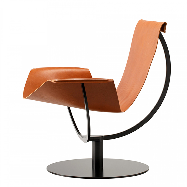 Filigraner Arch Chair von favius -außergewöhnlicher Ledersessel designed by Martin Hirth