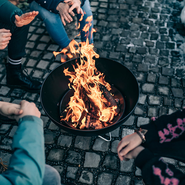 Bowl von höfats – Feuerschale, Grillrost, Plancha